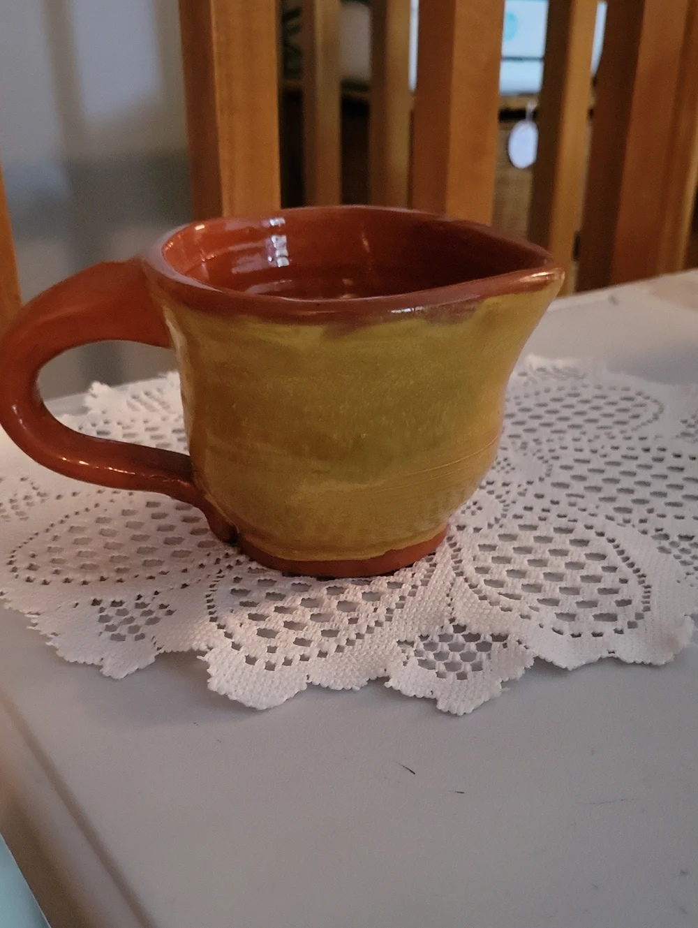 handmade terracotta creamer
